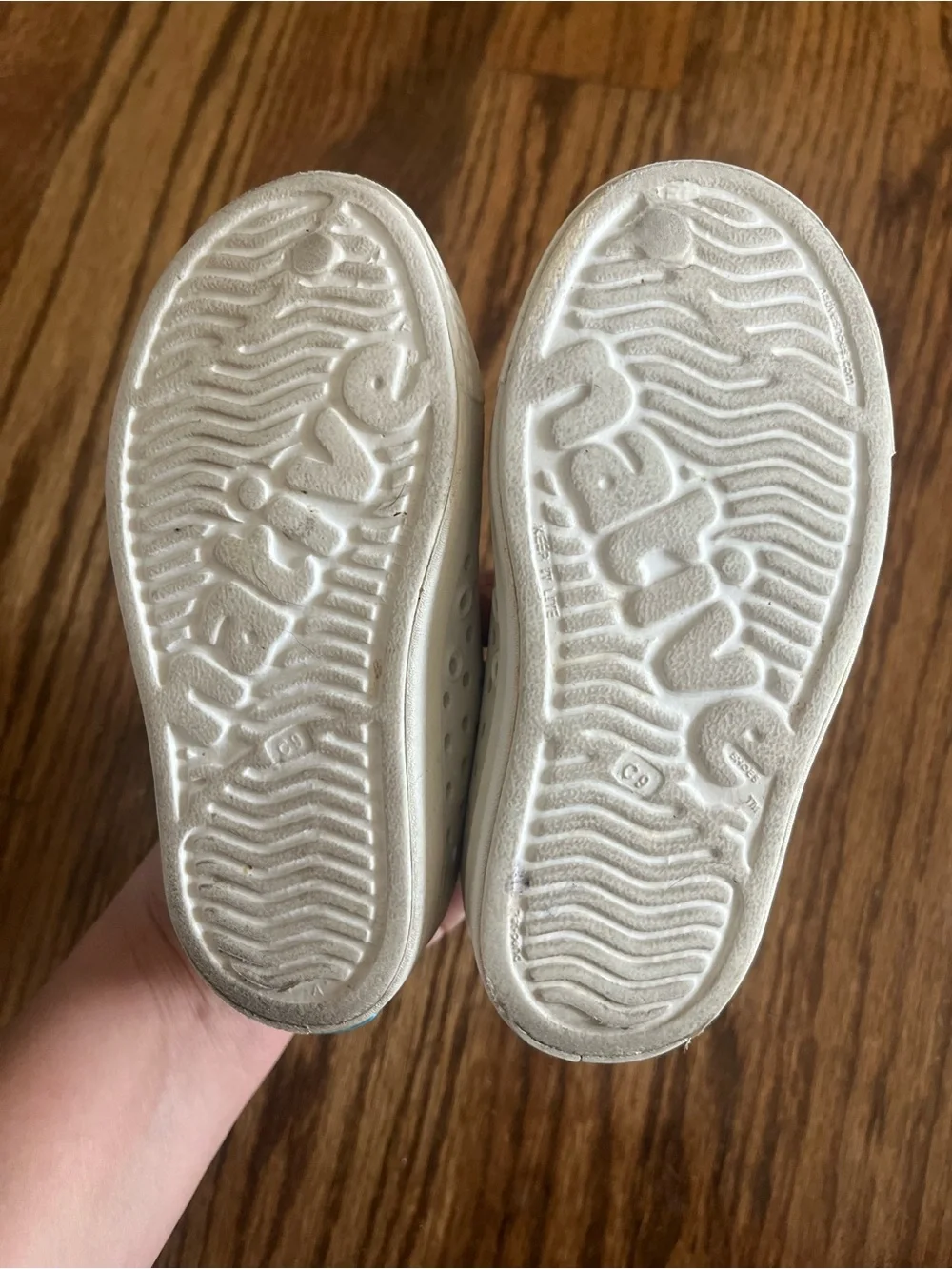 Native Shoes Kids White Slip-On Perforated Sneakers